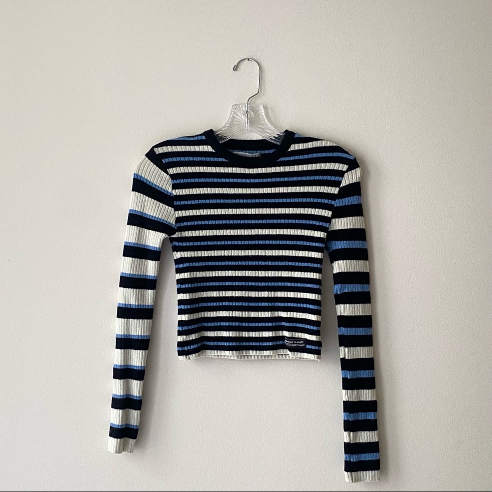 UO Blue Striped Long Sleeve